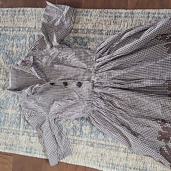 1950s Handmade Gingham Dress - Picture 5 of 16